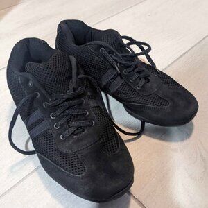 Dance Sneakers – Black – Size US 6 / EU 36 – Flexible Sole